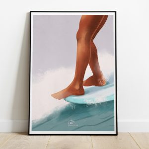 1 Framed Photo SQUARE hang five