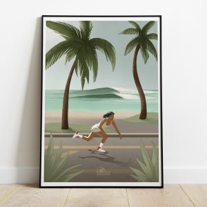 1 Framed Photo SQUARE kalakaua road